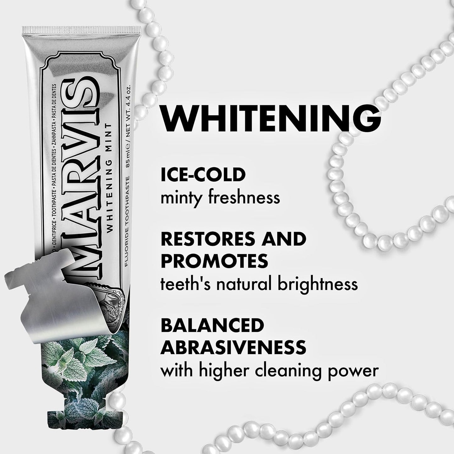 Marvis Whitening Mint Toothpaste 85ml | Luxury Fresh Smile