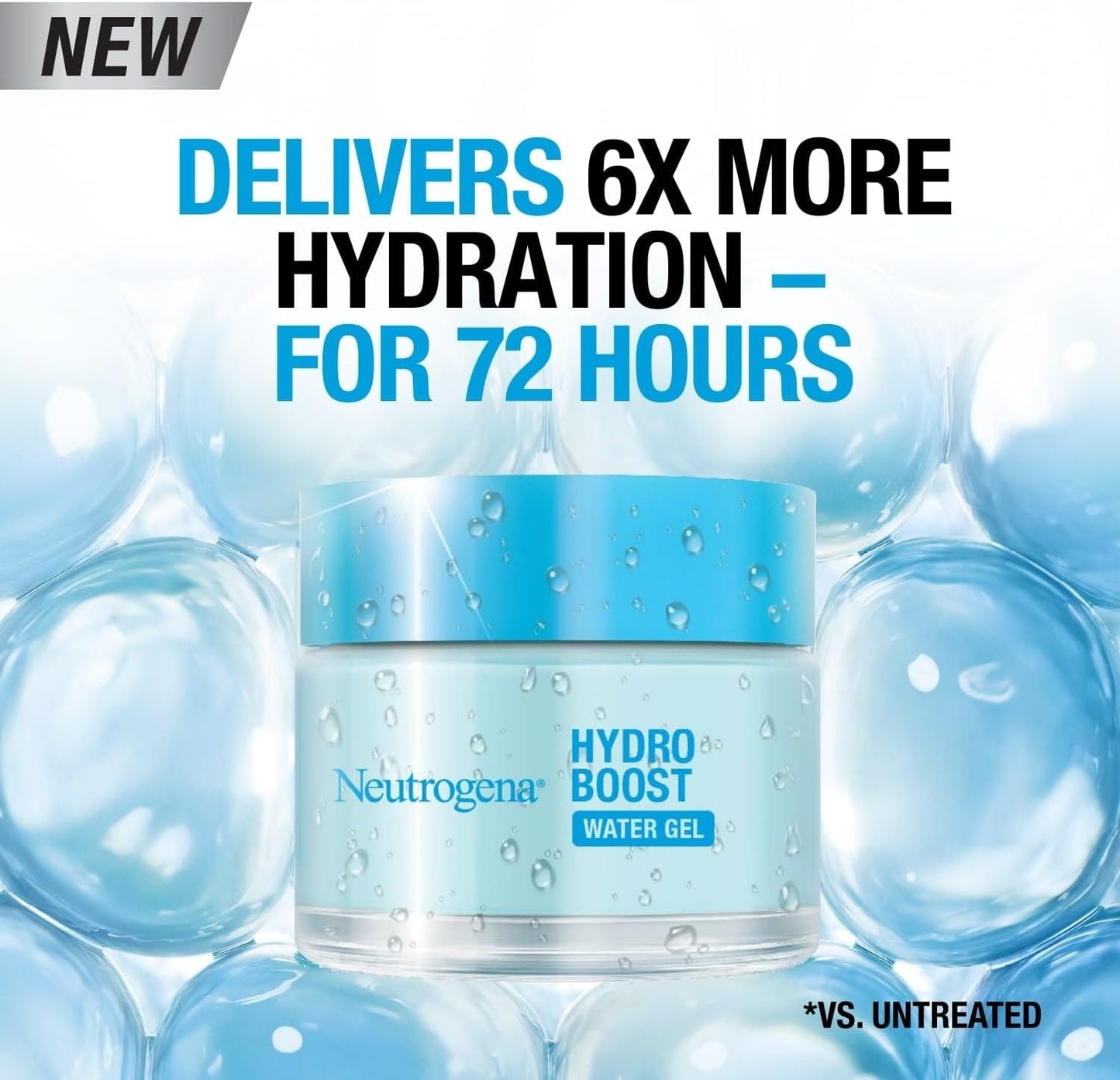 Neutrogena Face Moisturizer Water Gel, Hydro Boost for sensitive skin, 50 ml