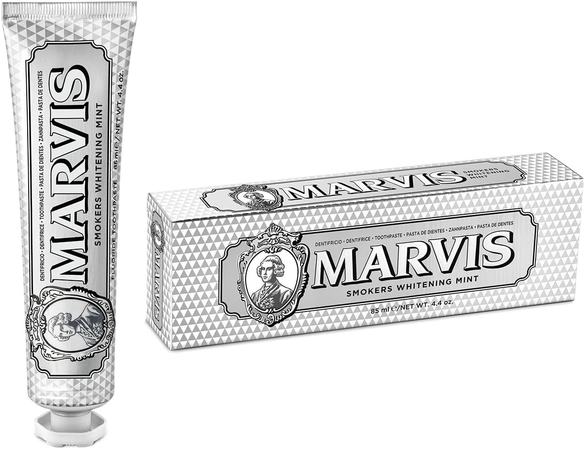 Marvis Smokers Whitening Mint Toothpaste 85ml | Luxury Fresh Breath & Teeth Whitening