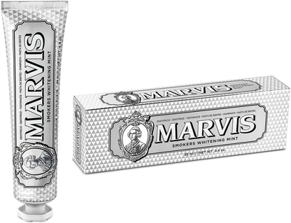 Marvis Smokers Whitening Mint Toothpaste 85ml | Luxury Fresh Breath & Teeth Whitening