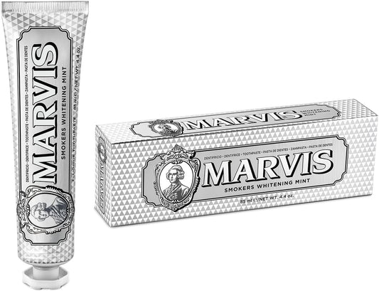 Marvis Smokers Whitening Mint Toothpaste 85ml | Luxury Fresh Breath & Teeth Whitening