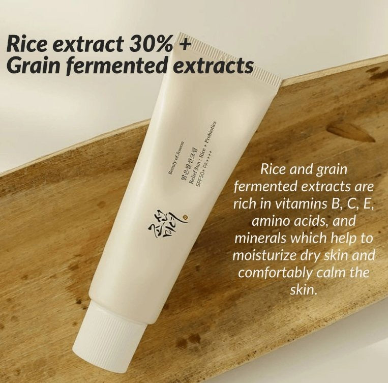 Relied Sun - Rice + Probiotics (SPF50+PA++++) Korean Sunscreen sunblock 50ml