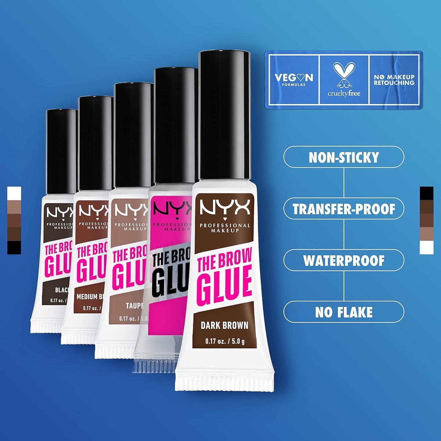 NYX Professional Makeup The Brow Glue Shade: Clear (01)