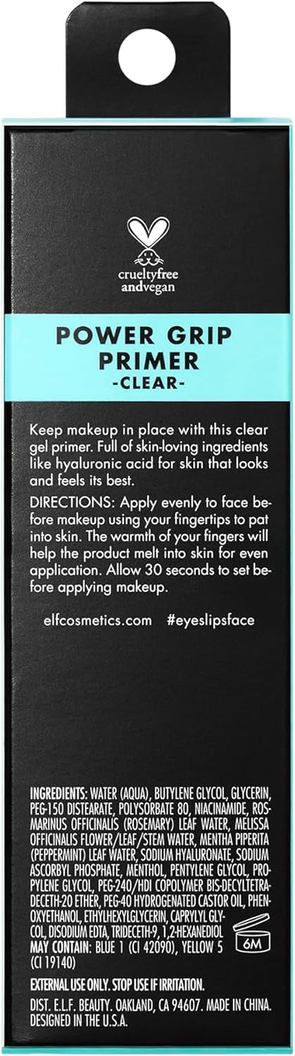 e.l.f. Power Grip Primer Hydrating Face Primer 0.811 Fl Oz (24 ml)